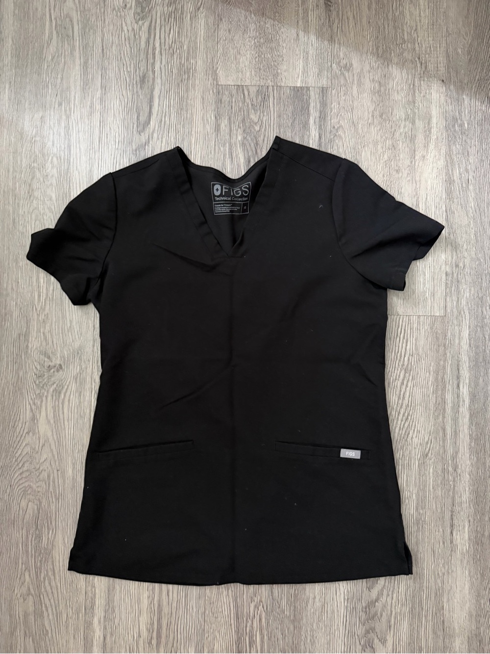 Black Casma Scrub Top & Yola Scrub Pants